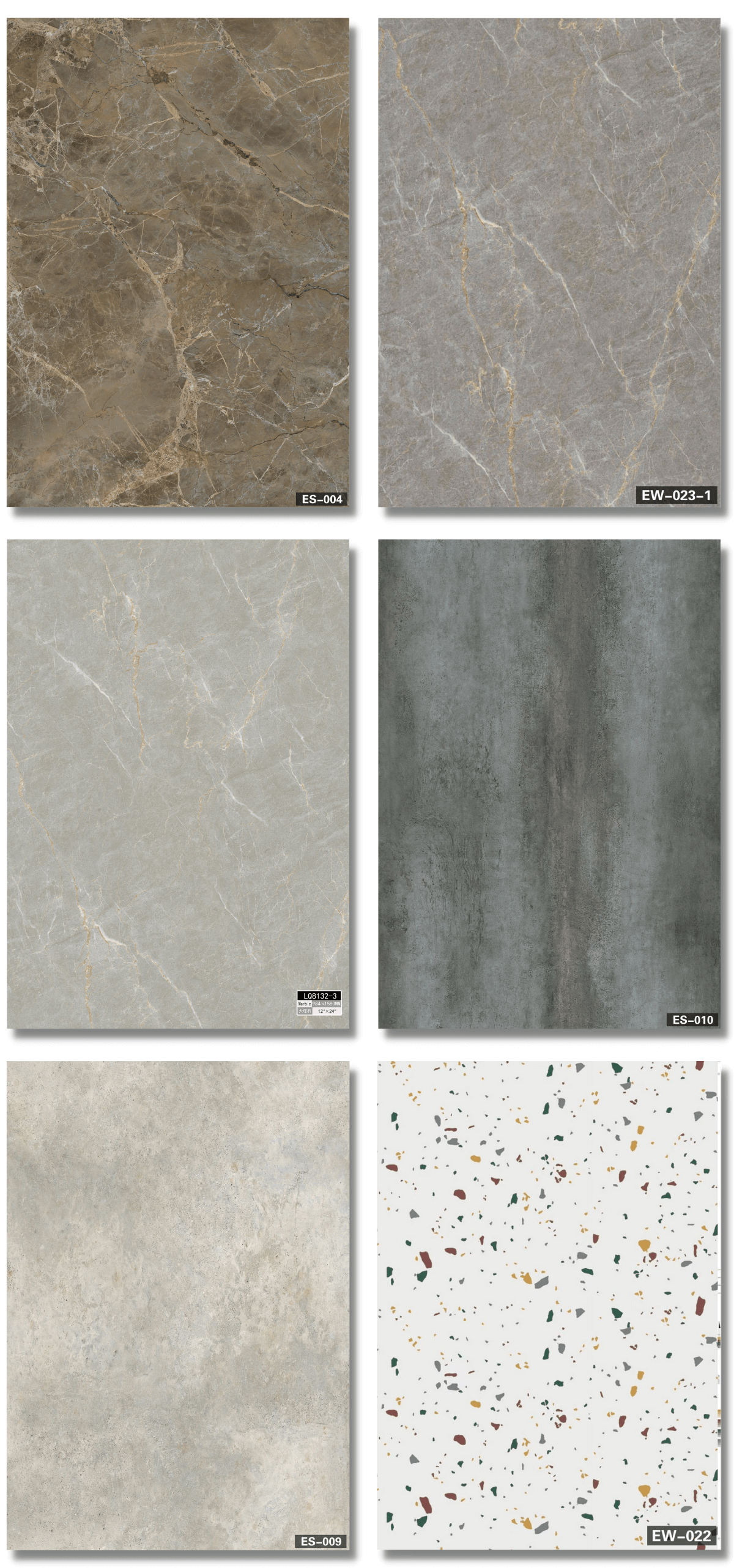 Waterproof Modern Bathroom Self Adhesive Peel and Stick Rectangle Spc Wall Tile