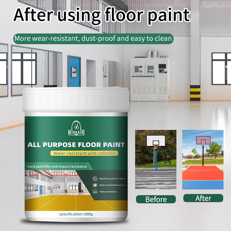 Floor Paint Wear-Resistant Floor Paint Household Factory Workshop Cement Floor Paint Wear-Resistant Indoor Floor Paint Topcoat