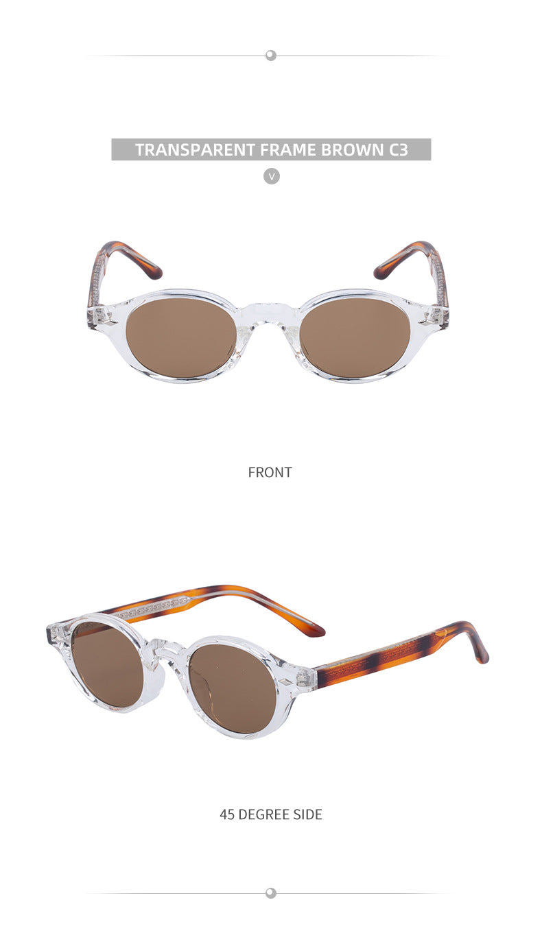 2025New European and American Round Small Frame Sunglasses for Women, Simple and Stylish Sun Protection Sunglasses for Women Wholesale shades