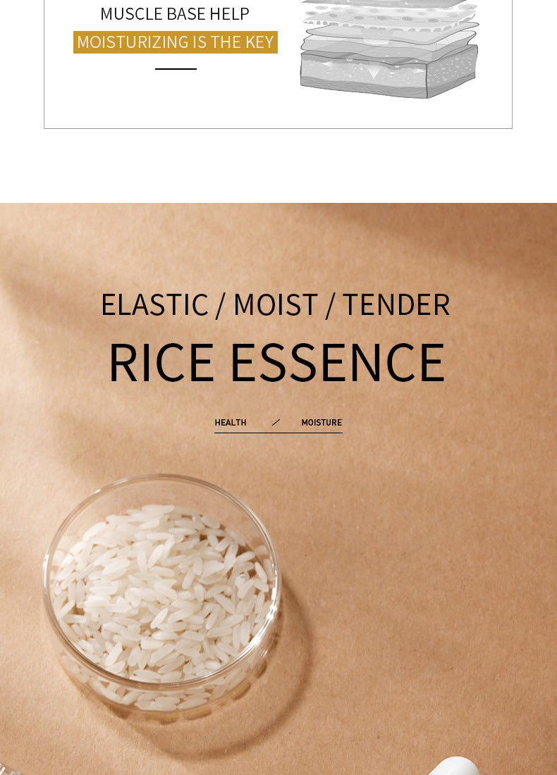 Rice Essence Serum15ml BIOAOUA Hyaluronic acid hydrating skincare products  foreign trade live wholesale