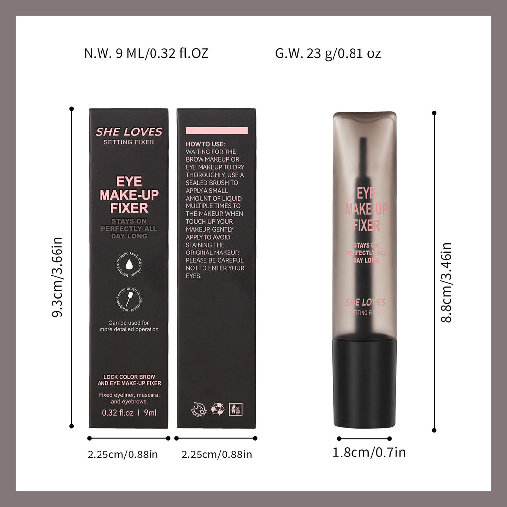 Eyebrow and Eye Makeup Raincoat Eyebrow Eyelash Eyeliner Long-lasting Setting Waterproof Fixing Liquid Transparent Eyebrow Eyelash Raincoat