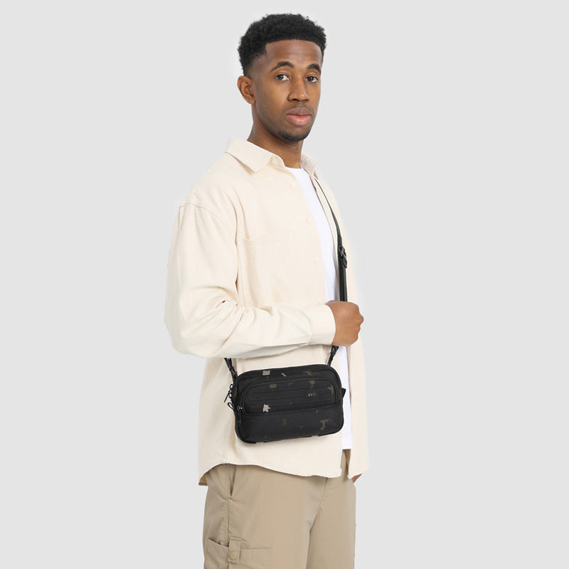 ozuko Men's Clutch Bag Multi-Functional Portable Small Crossbody Bag Travel Commute Lightweight Trendy Brand Storage Men's Bag