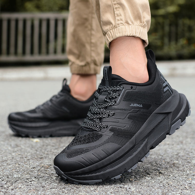 Large Size Men's Running Shoes Wear-Resistant Non-Slip Outdoor Hiking Shoes Breathable Versatile Shock Absorption High-Quality Sports Shoes
