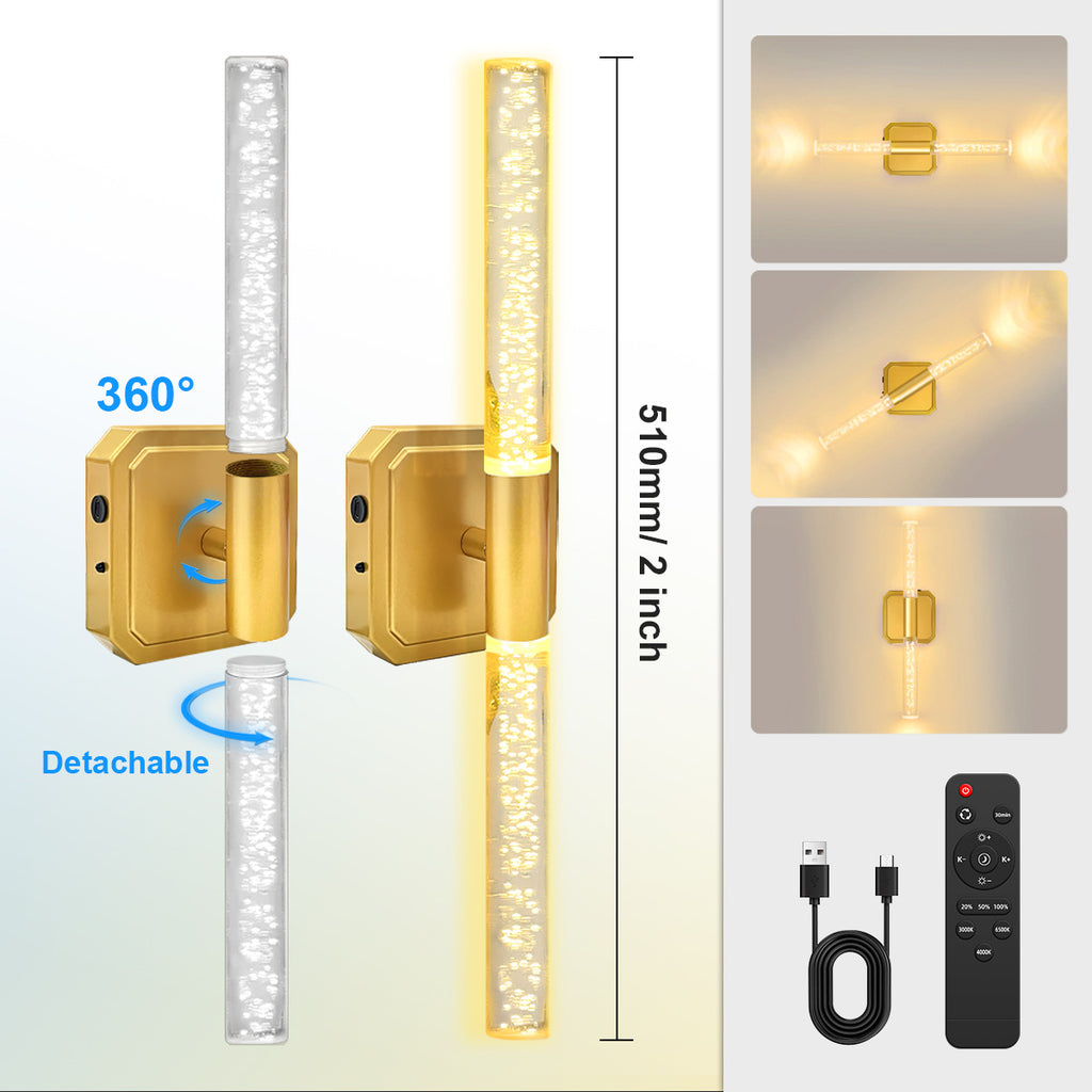 Rechargeable Wall Lamp Light Guide Column Wall Lamp Indoor Wall Lamp No Wiring Wall Lamp Magnetic Wall Lamp Strip Wall Lamp