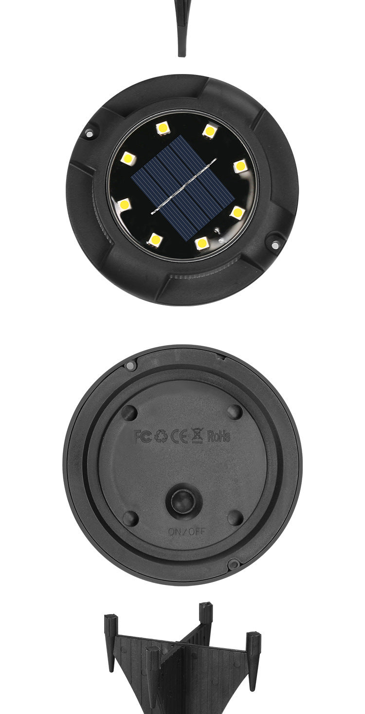 New Solar Ground Light Outdoor Waterproof Garden Light Landscape Light Garden Lawn Light Inground Light Stair Light