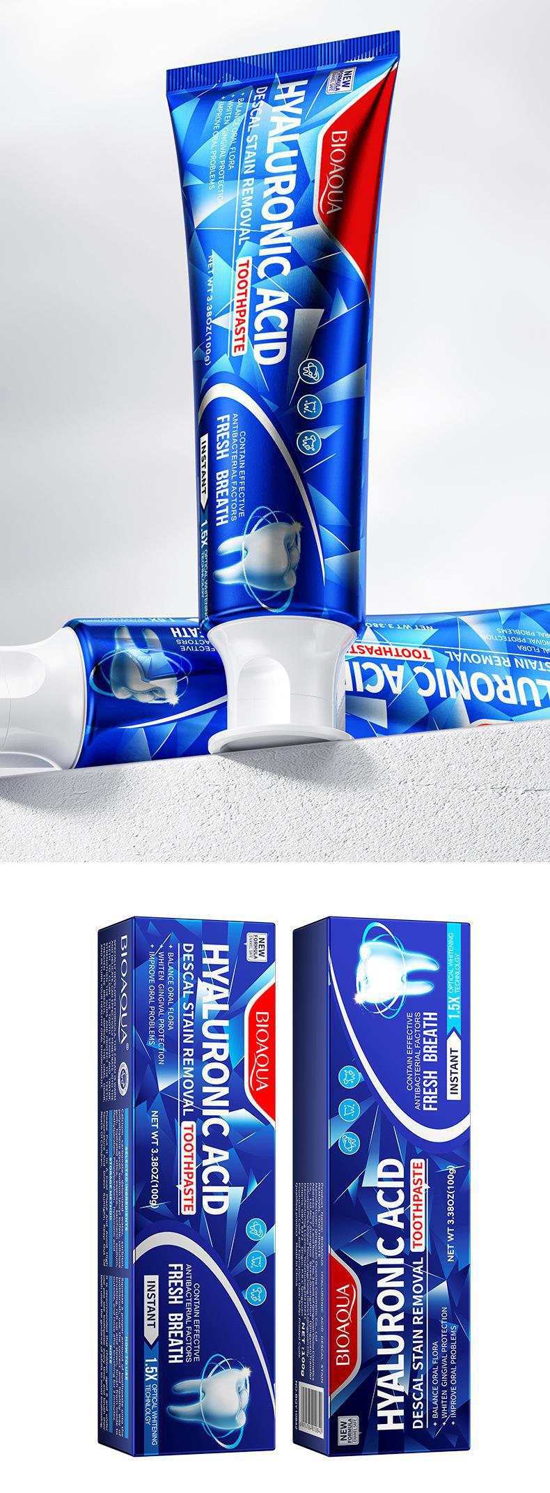 BIOAOUA Baking Soda Gum Care Toothpaste Clean the Mouth and Freshen Breath Genuine Toothpaste Wholesale