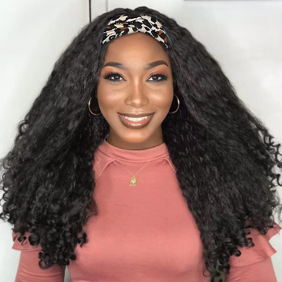 Africa Afro YAKI curly Ribbon Hair Band Curly Hair Chemical Fiber Wig
