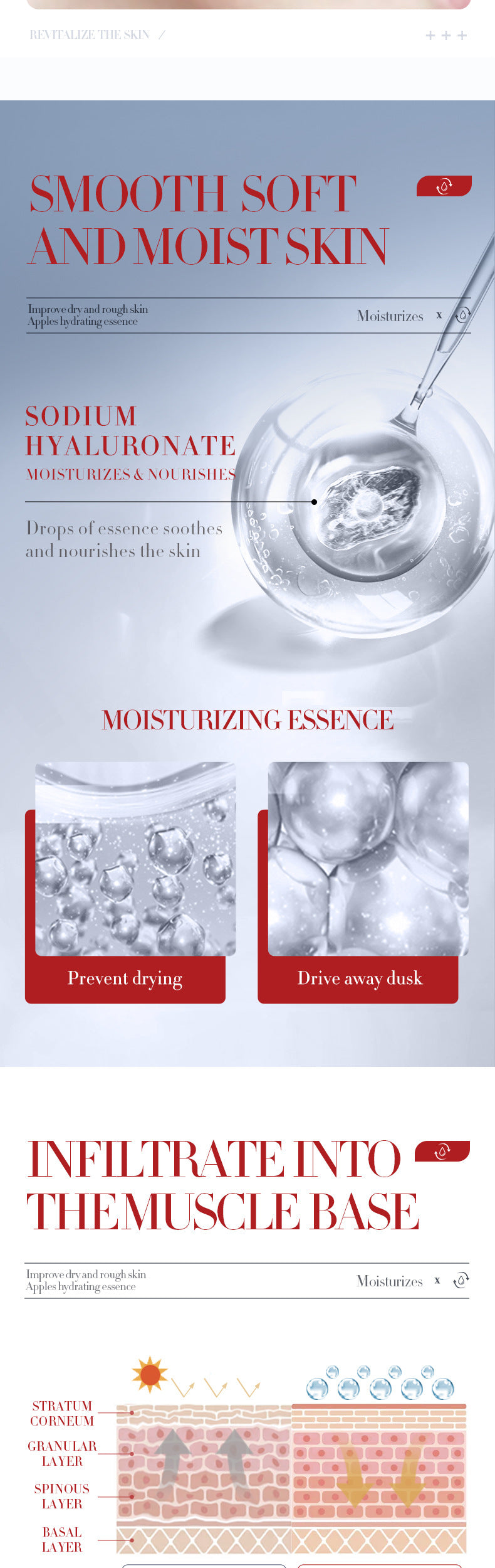 Fruit Essence15ml  Apple Plant Moisturizing and Hydrating Export Manufacturer Wholesale