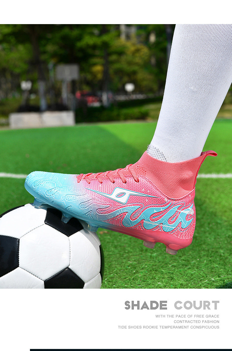 CICERO High quality professional football shoes for men and women FG Long Spike Anti-Slip Wear-Resistant Youth Practical Competition Training Shoes