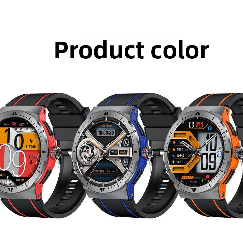 HK52Watch Bluetooth Call Heart Rate Monitoring Exercise Blood Oxygen Blood Pressure AMOLED Multi-Dial Switch Hot Sale