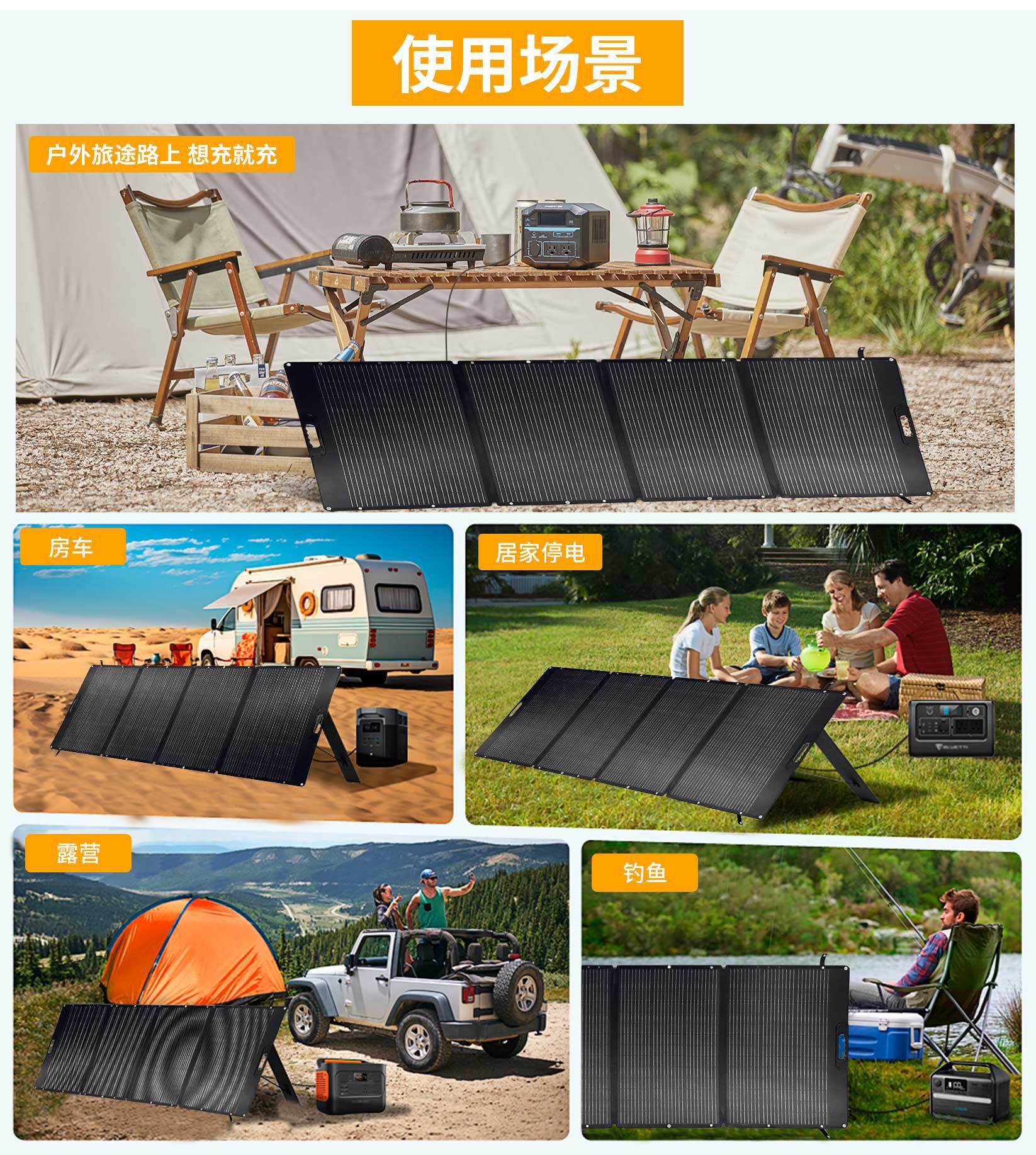 Solar Folding Bag20W30W Mobile Phone Portable Emergency Photovoltaic Charger Power Supply Charging Solar Panel