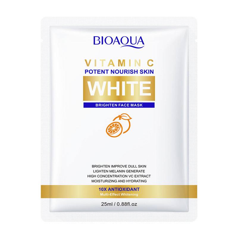 VC Whitening Mask BIOAOUA Vitamin C Hydrating, moisturizing, and brightening skin tone cross-border wholesale