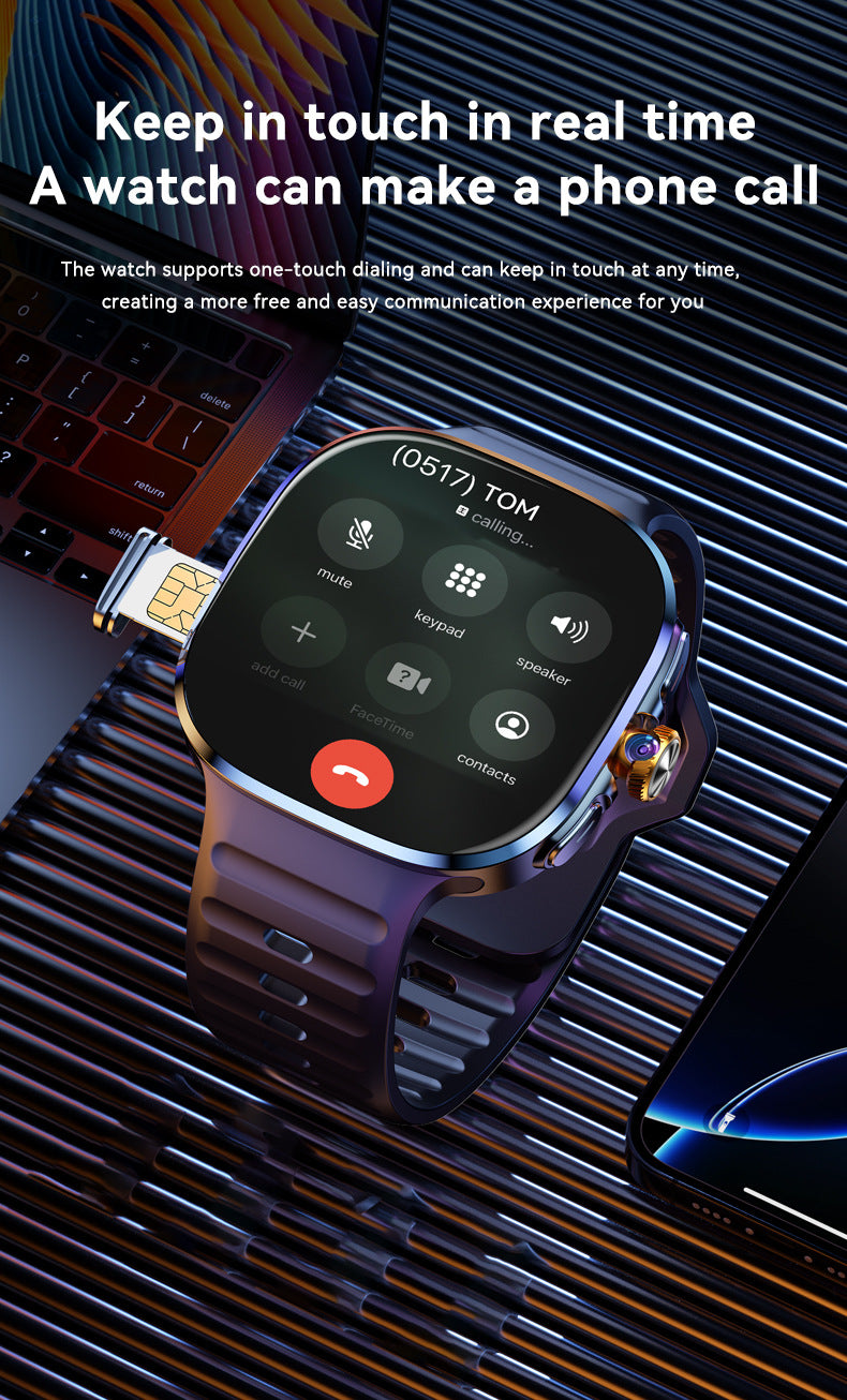 M99Smart Watch5G SIM Card Global Comm Google Store APP Download2.14inch Full Screen Touch Dual System