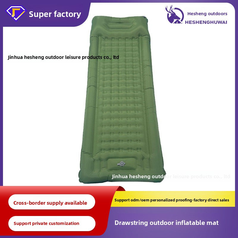 Inflatable Mattress Outdoor Automatic Hiking Camping Tent Moisture-Proof Mat Single Thick Home Sleeping Pad Air Mattress Bed