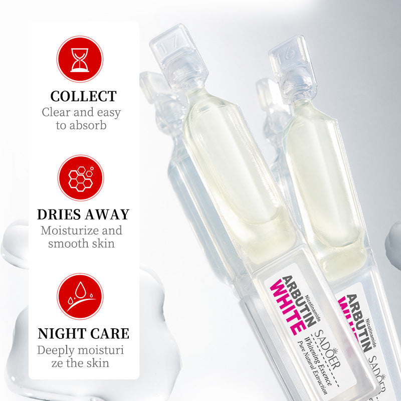 Niacinamide Whitening Ampoule Serum SADOER Arbutin Hydrating and Brightening Essence Cross-Border Wholesale