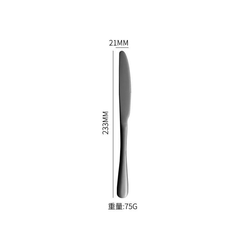 1010Stainless Steel Cutlery Western Knife Fork Spoon Set Western Restaurant Steak Knife Fork Four-Piece Gift Box
