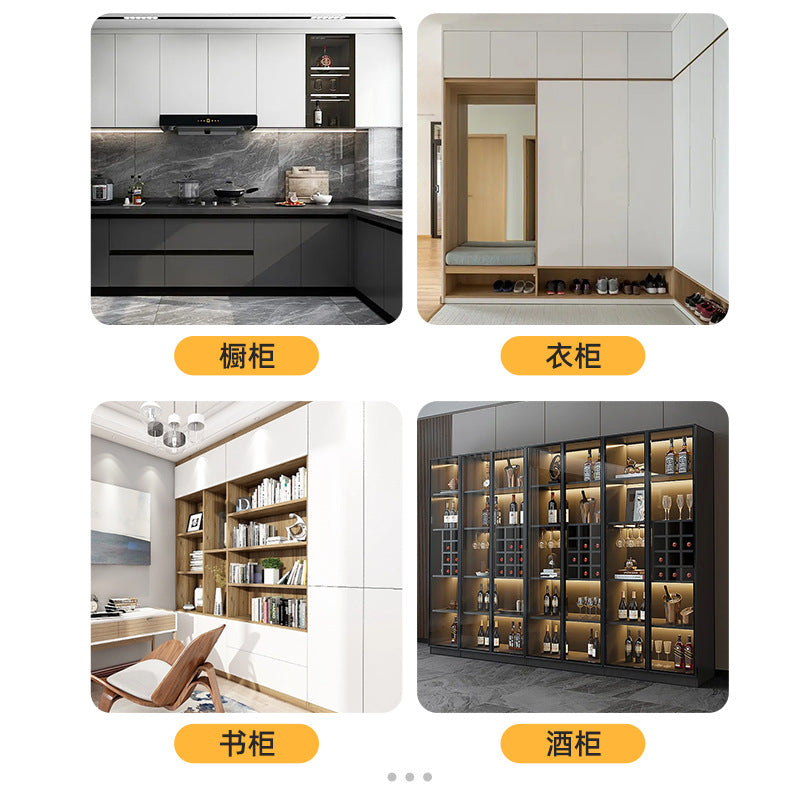 Custom Whole House Wardrobe Bedroom Cream Style Princess One-Door-to-Top Wardrobe Wine Cabinet Entryway Shoe Cabinet Custom Cloakroom
