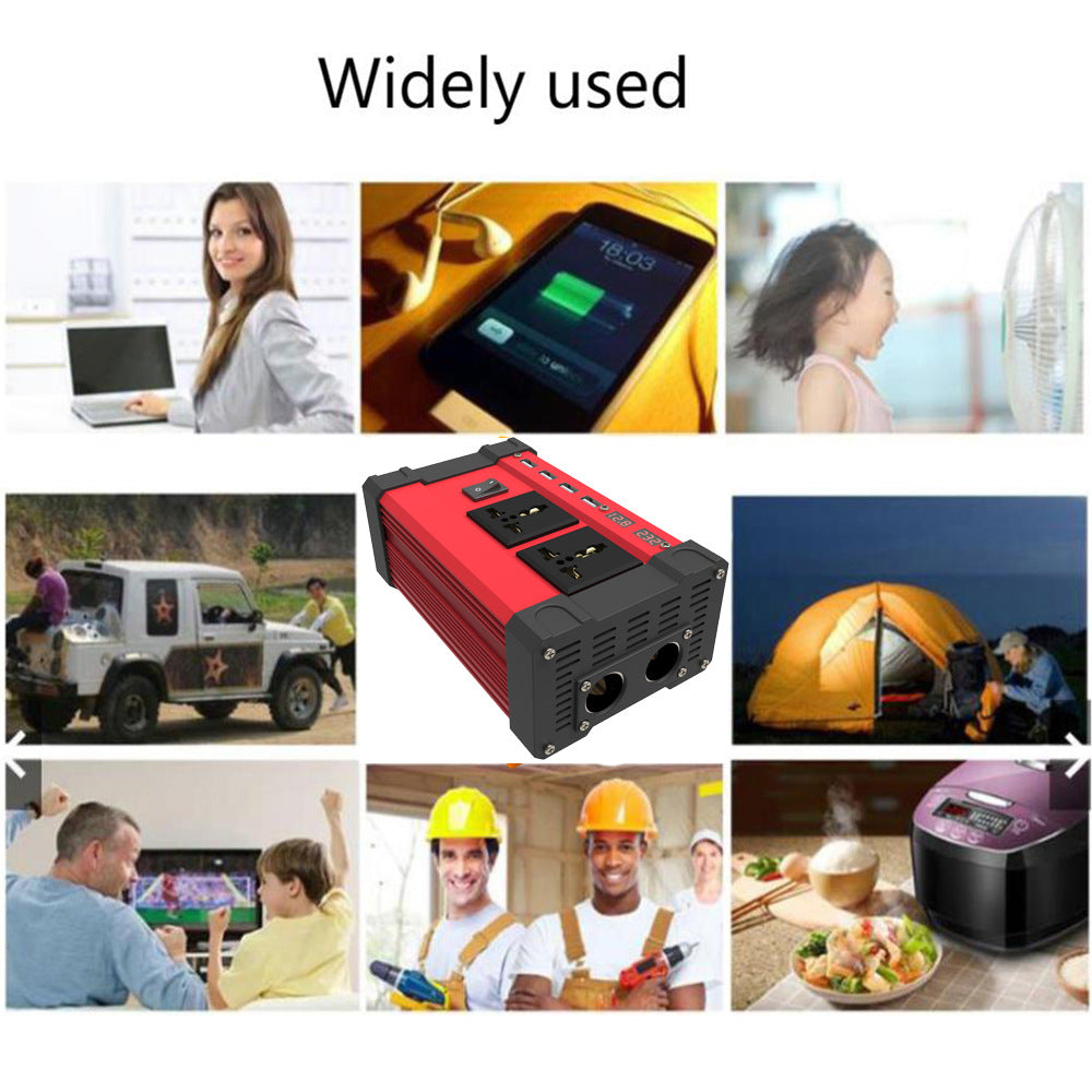 E-commerce12V Turn110V 220V Vehicle Inverter 4USB Dual Voltage Display car inverter
