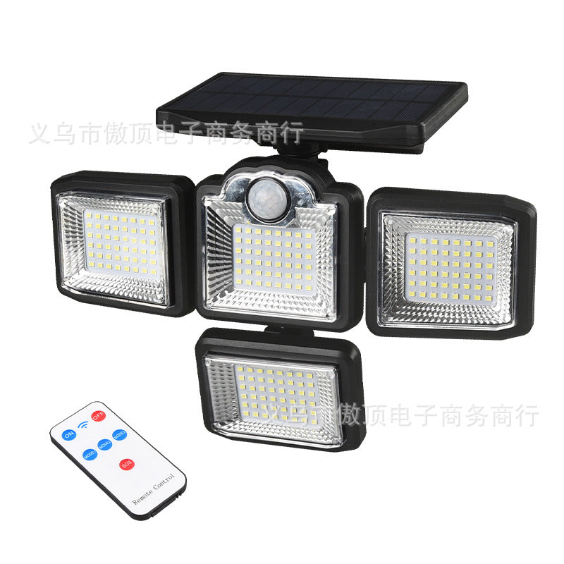 New Solar Wall Light Split Body Sensor Street Light Remote Control Garden Light LED Waterproof Garden Light