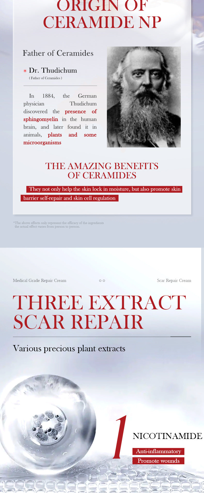 Scar Serum SADOER Hydrating, moisturizing, rejuvenating, nourishing face cream  foreign trade wholesale