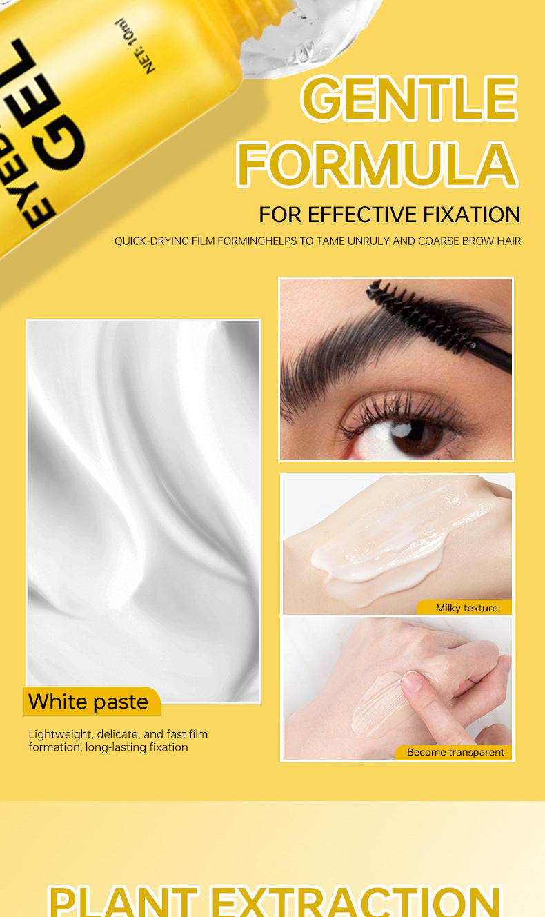 Styling Eyebrow Gel Eyebrow Styling Cream with Brush Strong Styling Eyebrow Cream Gel Eyebrow Wax