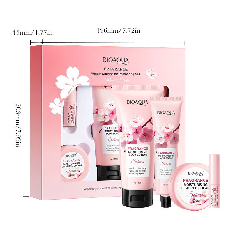 Sakura Series Winter Moisturizing Luxurious Set BIOAOUA Hydration Kit  Wholesale
