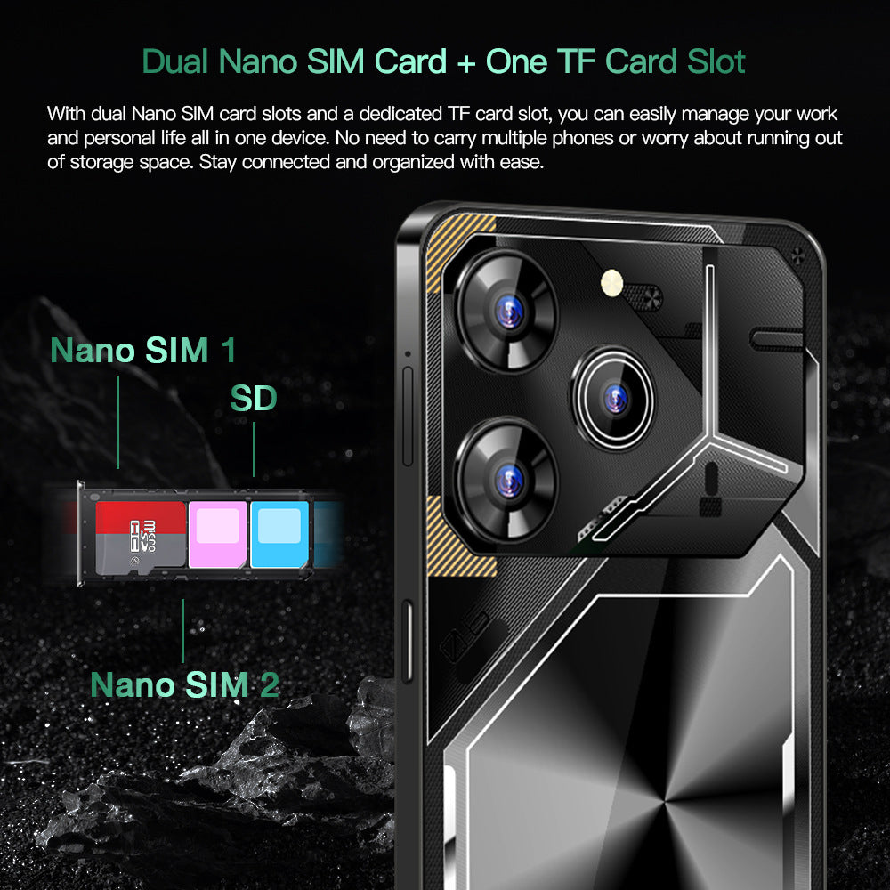 New Global Exclusive Povo6Pro Android16+1T Super Large Screen Smartphone Factory Direct Price
