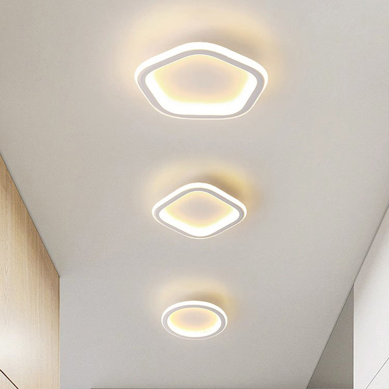 Entryway Hallway Light Modern Minimalist Corridor Balcony Ceiling Light Creative Minimalist Square Round Cloakroom Light