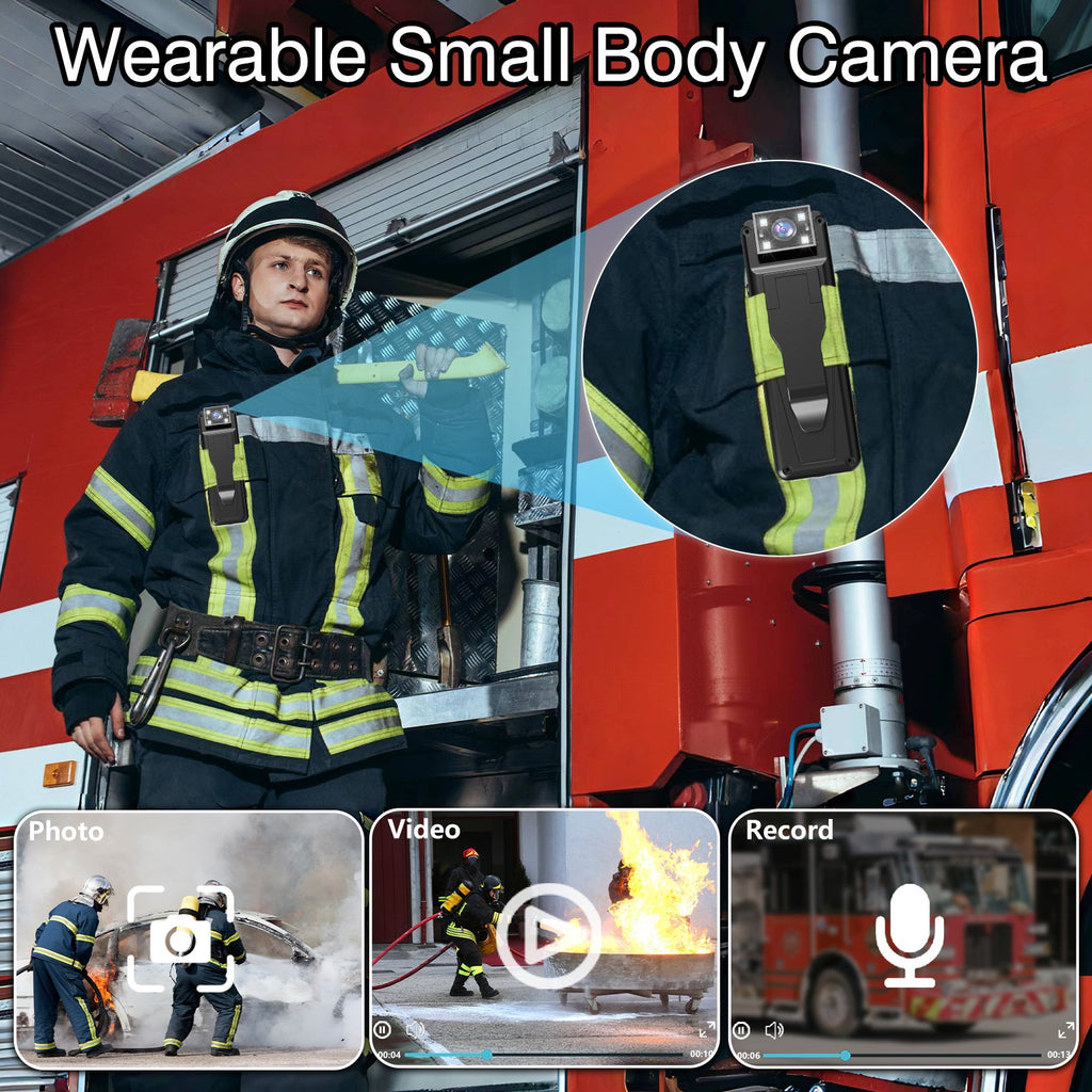 Hot-selling Law Enforcement Recorder Infrared Night Vision HD Camera Audio and Video Recording Clip-on Conference Record