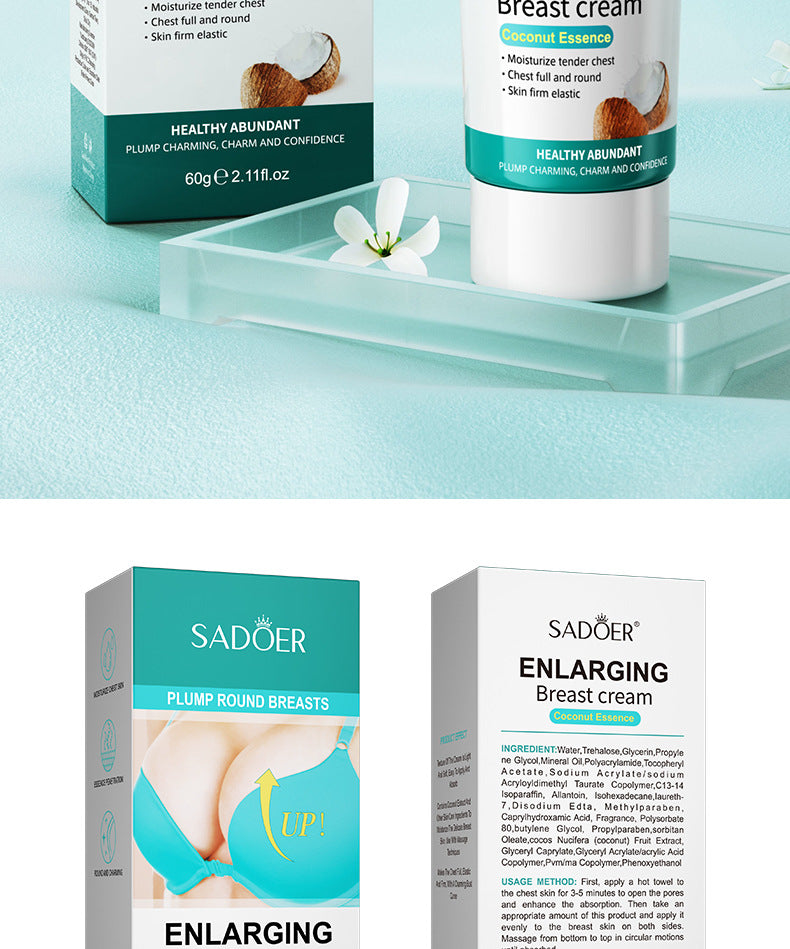 Body Cream SADOER Papaya Coconut Extract Body Care60g  Foreign Trade Factory Direct Sales
