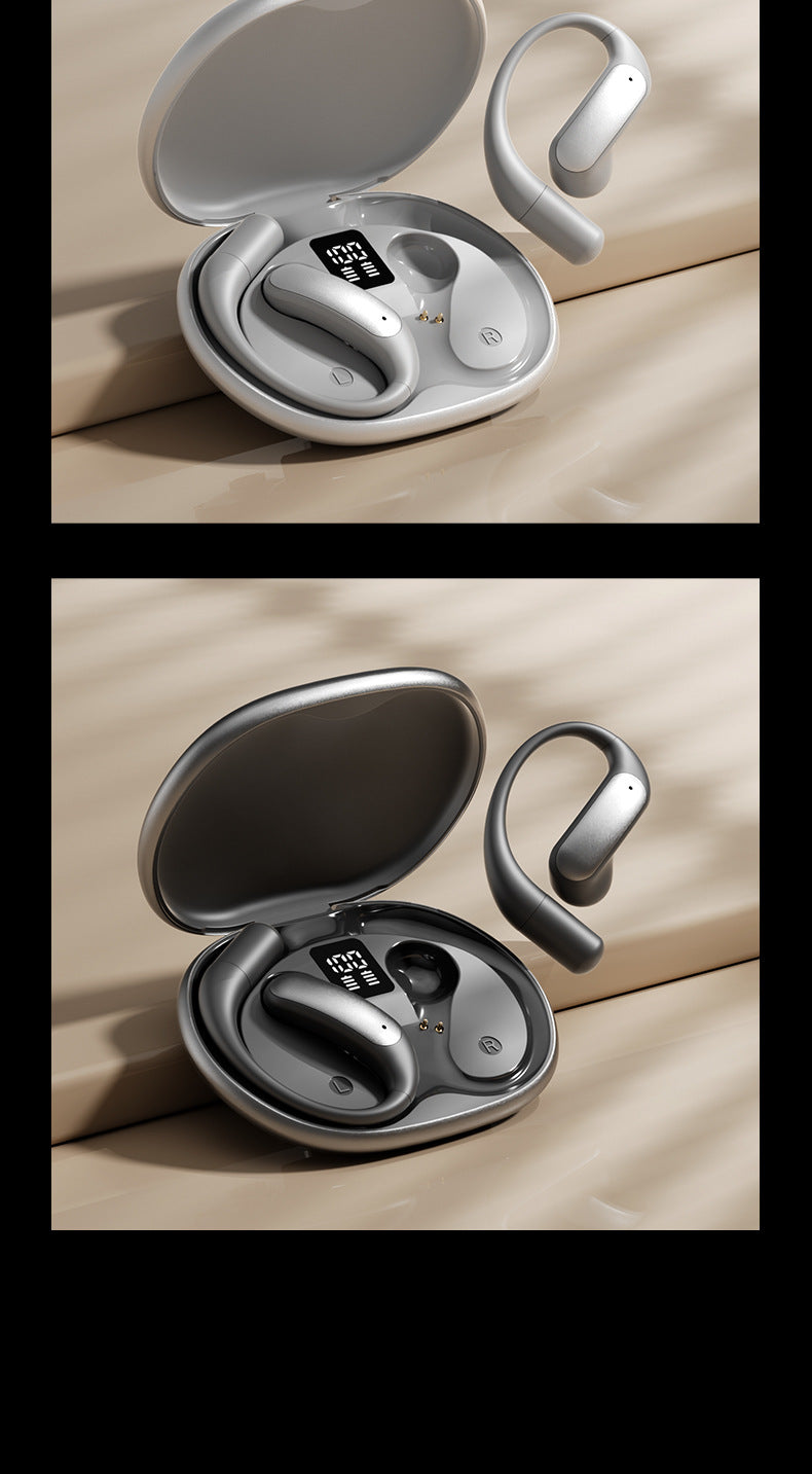 2025Popular M129Ear-mounted Digital Display Bluetooth Earphones Private Model High Appearance Wireless Bluetooth Earphones