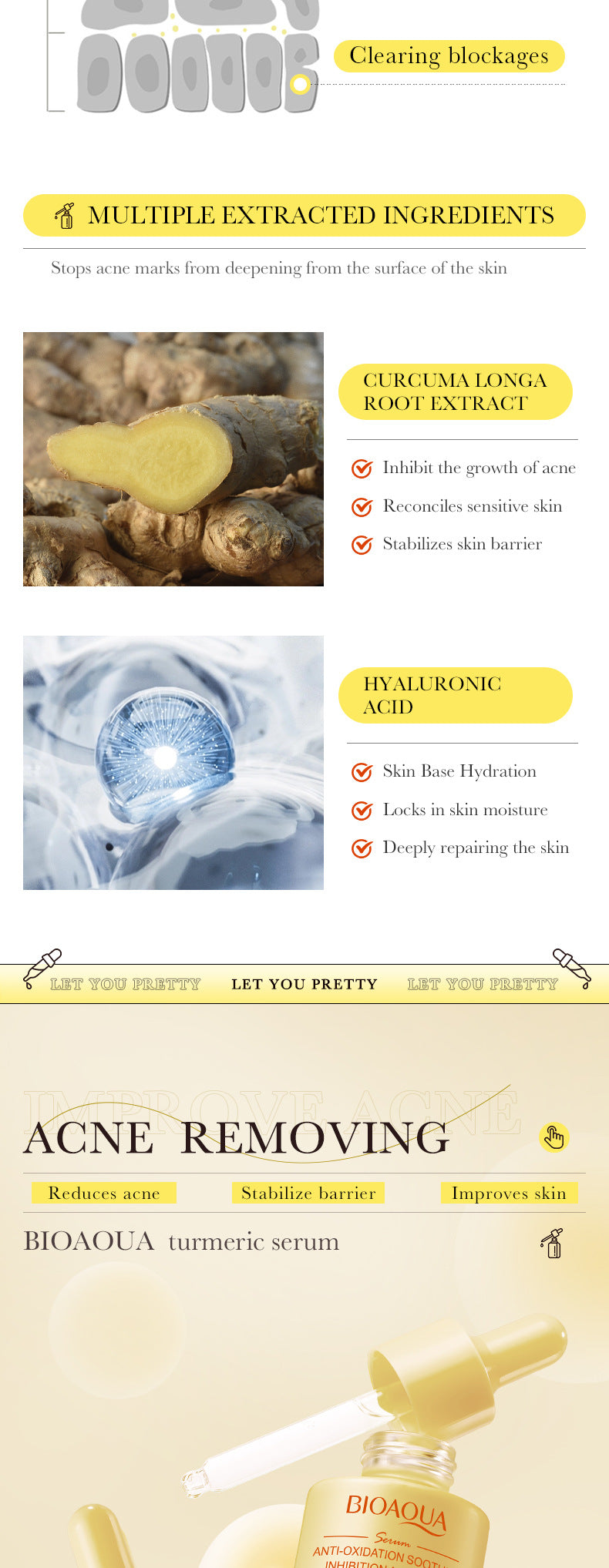 BIOAOUA Essence Series Hydrating and Nourishing Vitamins C Essence   Factory Direct Sales
