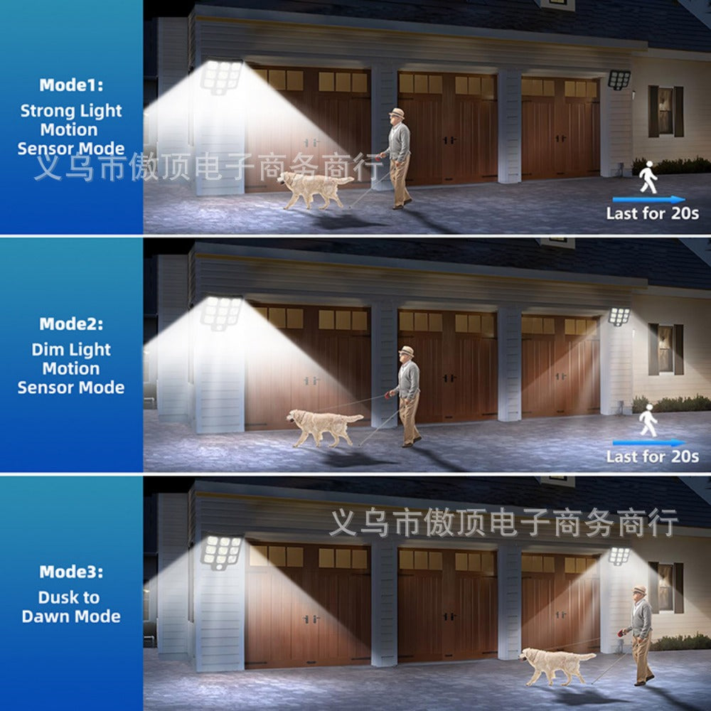 New Solar Wall Light Split Remote Control Garden Light Waterproof Garden Street Light Yard Lighting Waterproof Light