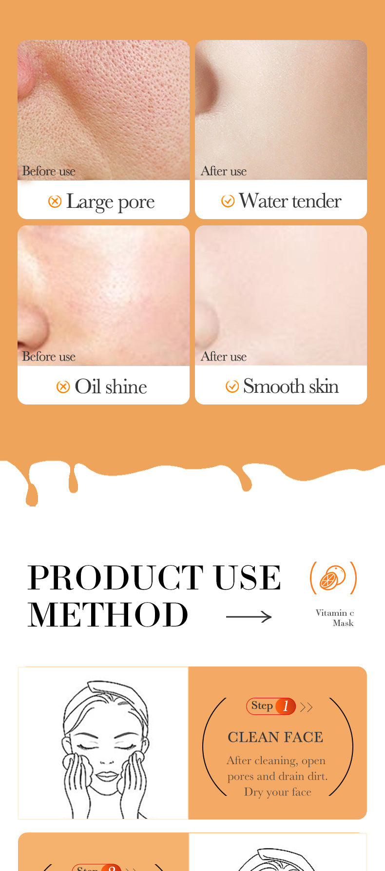 Solid Face Mask40g SADOER Vitamin C Aloe Vera Mugwort Cleansing Mud Mask  Wholesale