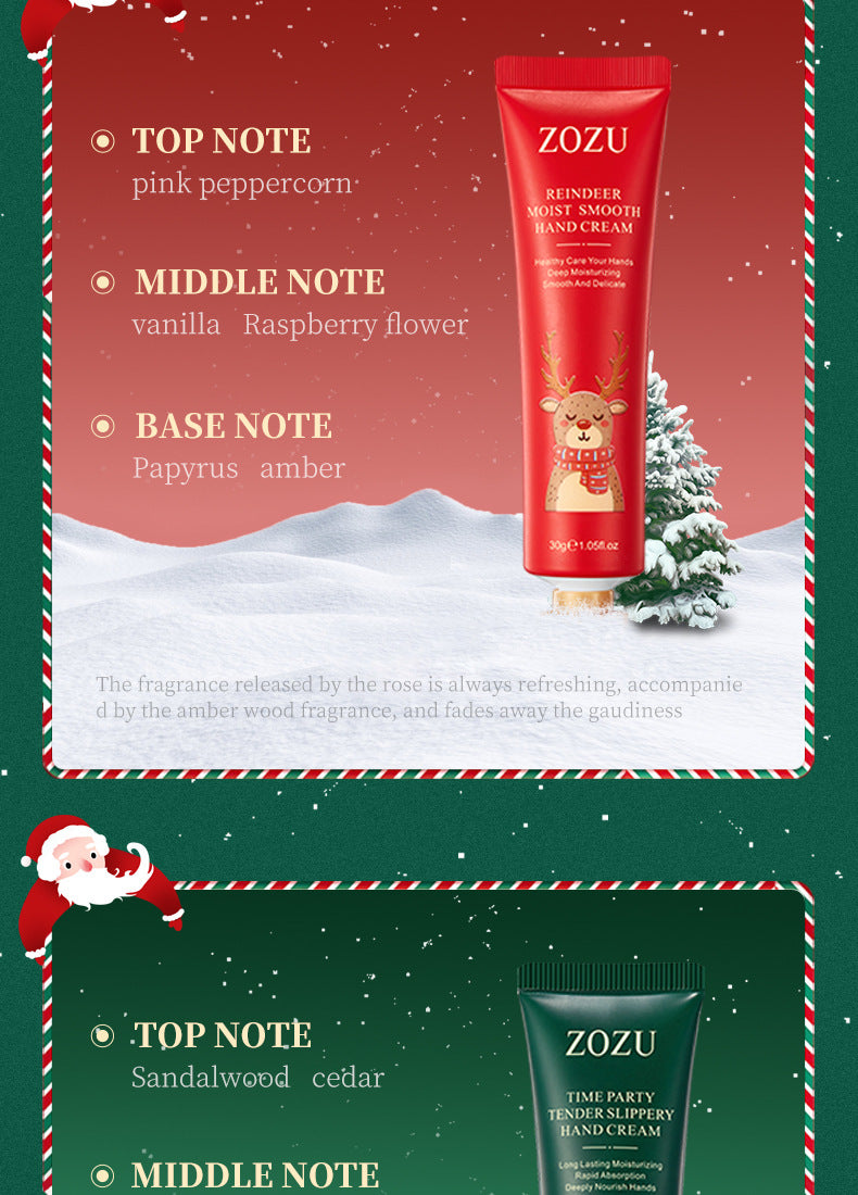 Christmas Hand Cream Set ZOZU Refreshing Moisturizing Hand Cream Gift for  Wholesale