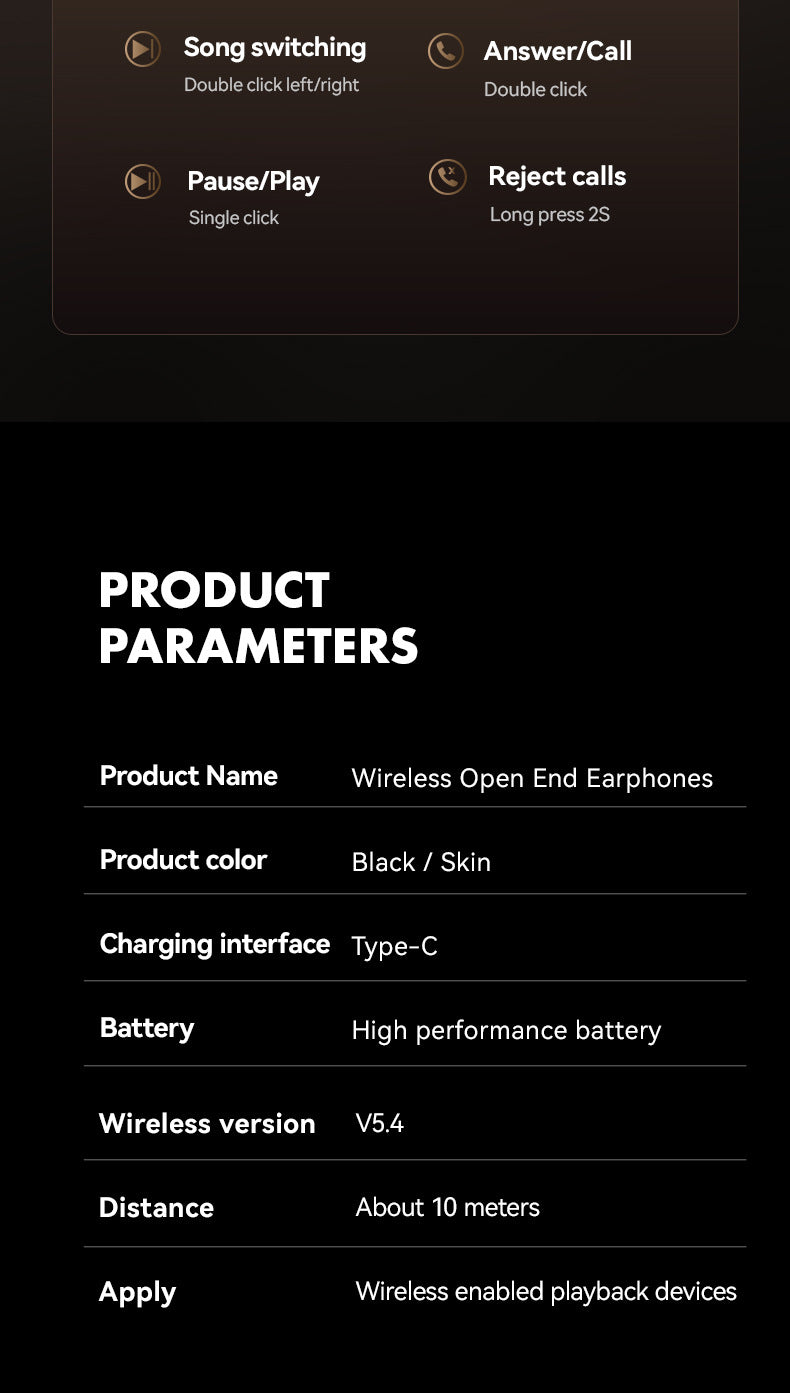 Bulk Purchase M119OWS Bluetooth headset, non-in-ear, ultra-long battery life, high appearance value, wireless Bluetooth headset