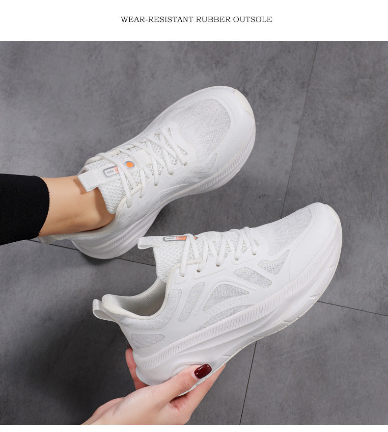 Professional Running Shoes for Men and Women, Spring and Summer New Soft Sole, Lightweight, Shock Absorption, Breathable, Jump Rope, Non-Slip, Marathon Walking Shoes
