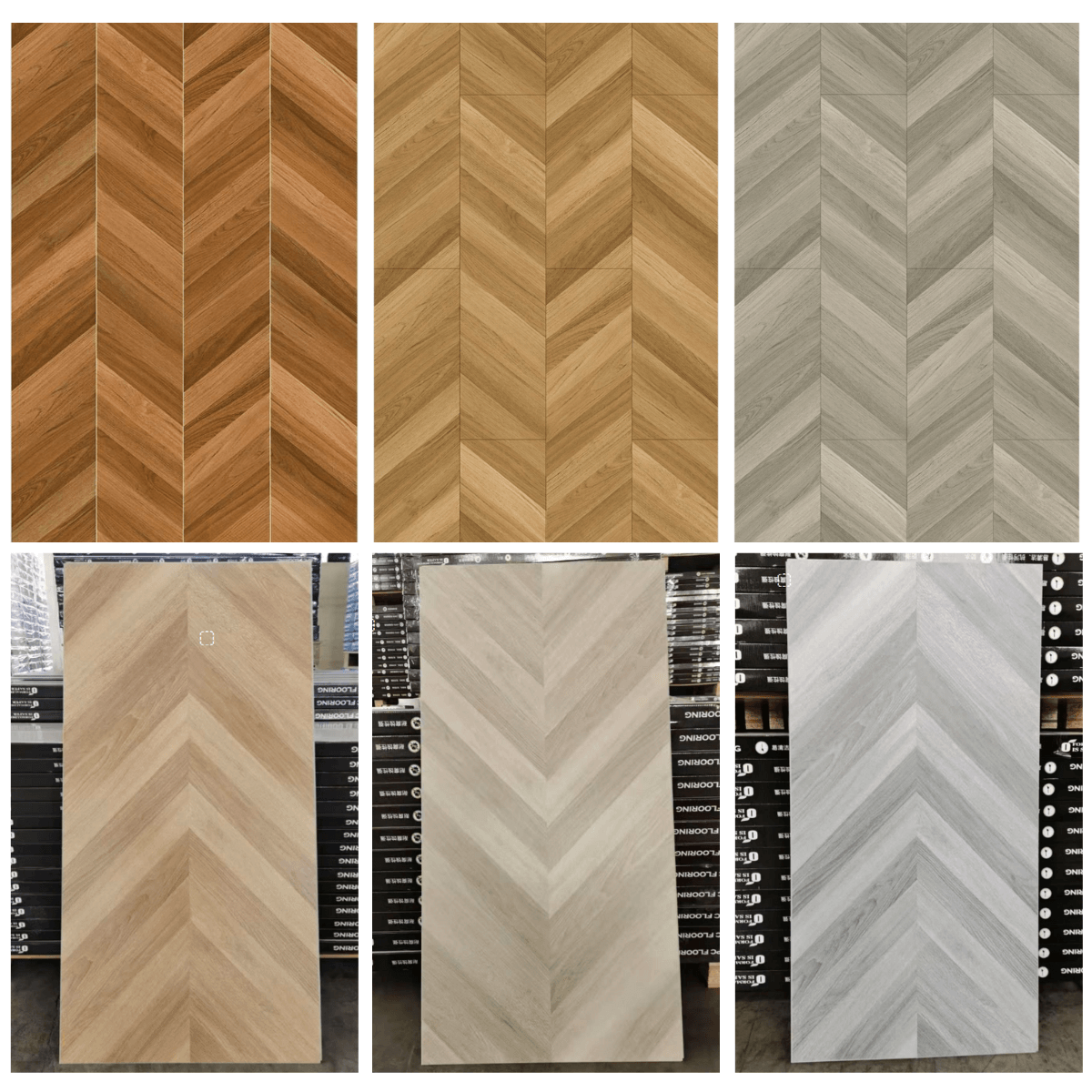 4mm 5mm 8mm Vinyl Click Chevron Fishbone Parquet Spc Flooring Herringbone