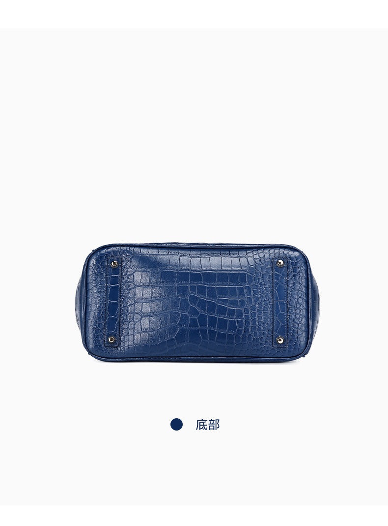 European and American New Style Platinum Bag Women Genuine Leather Handbag Fashion Women's Bag Crossbody Bag Niche Versatile Shoulder Bag Large Capacity