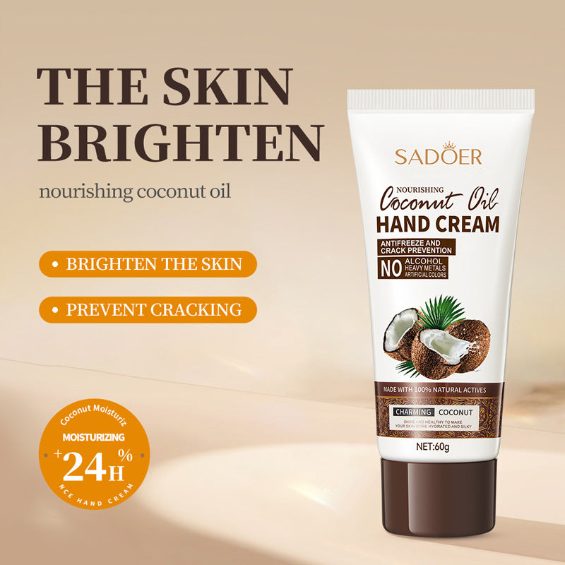Coconut Hand Cream SADOER Hydrating, moisturizing, anti-chapping, nourishing hand cream for  foreign trade wholesale