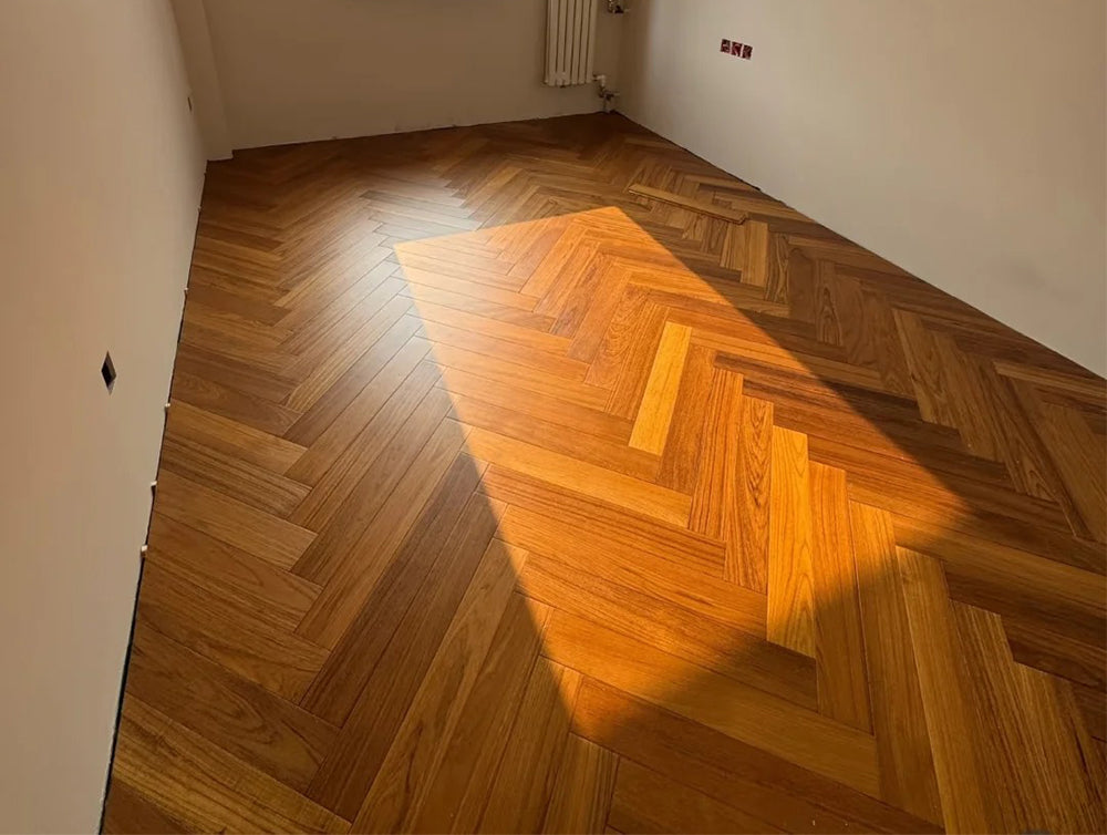 Premium Engineered Multi-Layer Solid Teak Flooring Eco-Friendly Splash-Resistant Surface Click Lock Installation Outdoor