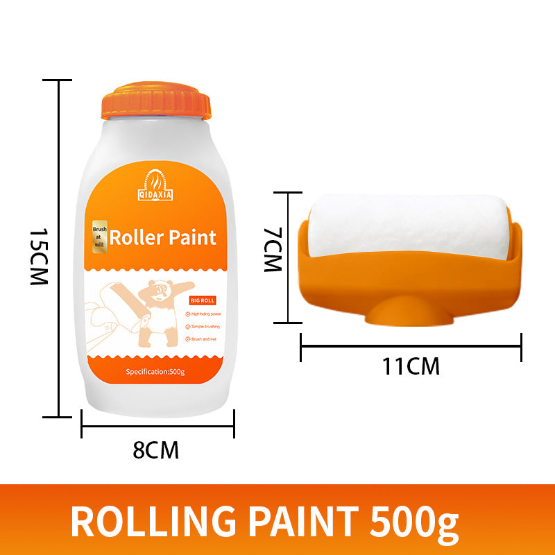 New Small Roller Paint Self-Brushing Latex Paint Wall Repair Stain Removal Magic White Wall Surface Repair White Large Paint Roller