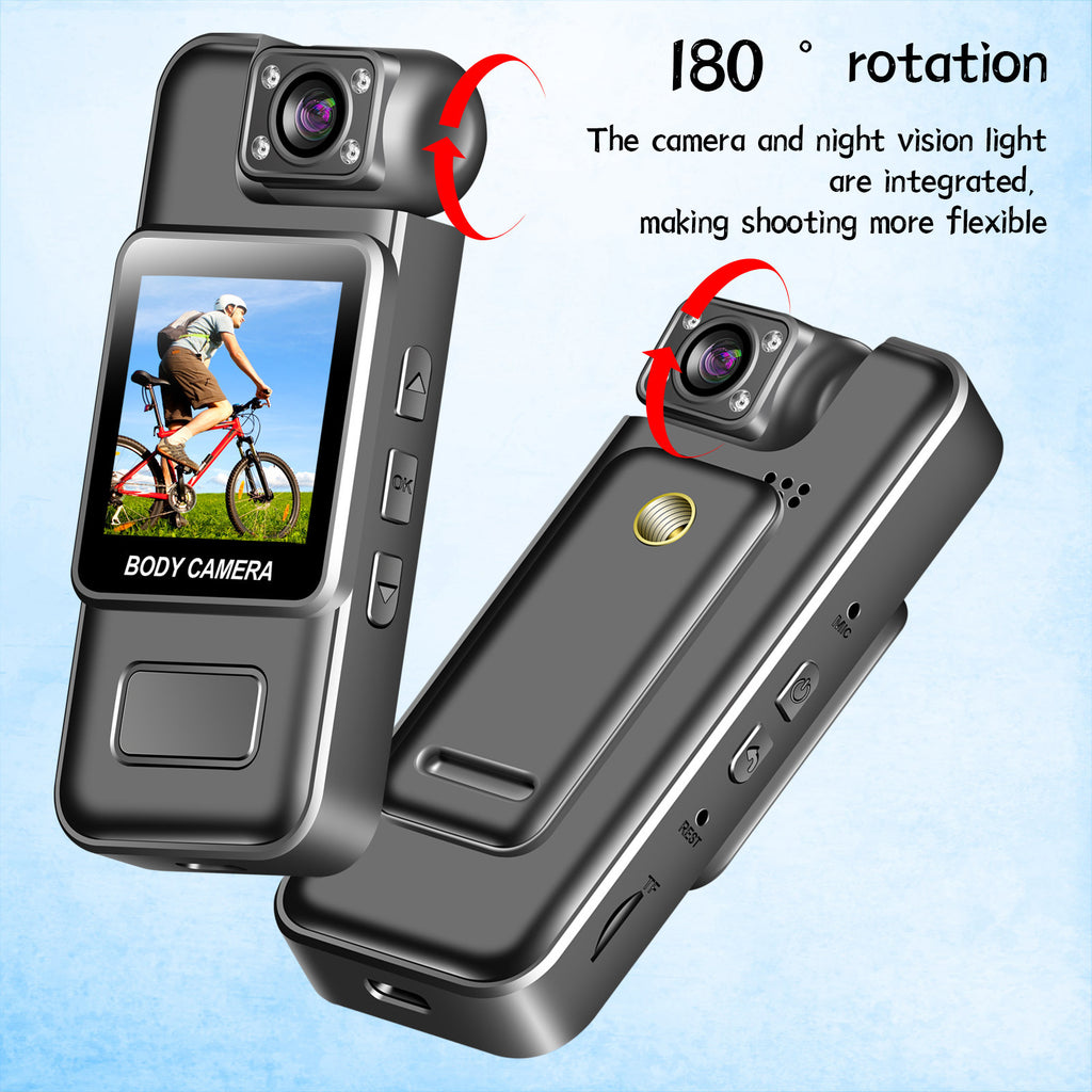 Pocket Camera Sports DV Small photo recorder with screen, back clip camera, infrared night vision, portable law enforcement device