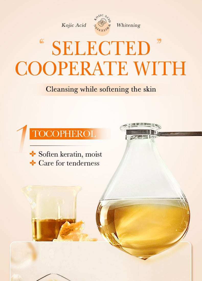 Kojic Acid Whitening Soap100g SADOER Clean Bathing Facial Soap Handmade Soap  Wholesale