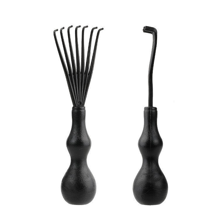 Bounce Curl Defining Styling Comb Smooth Hair Hollow Tail Three-Prong Scalp Cleaning Comb Sea King Curl Hair Styling Comb