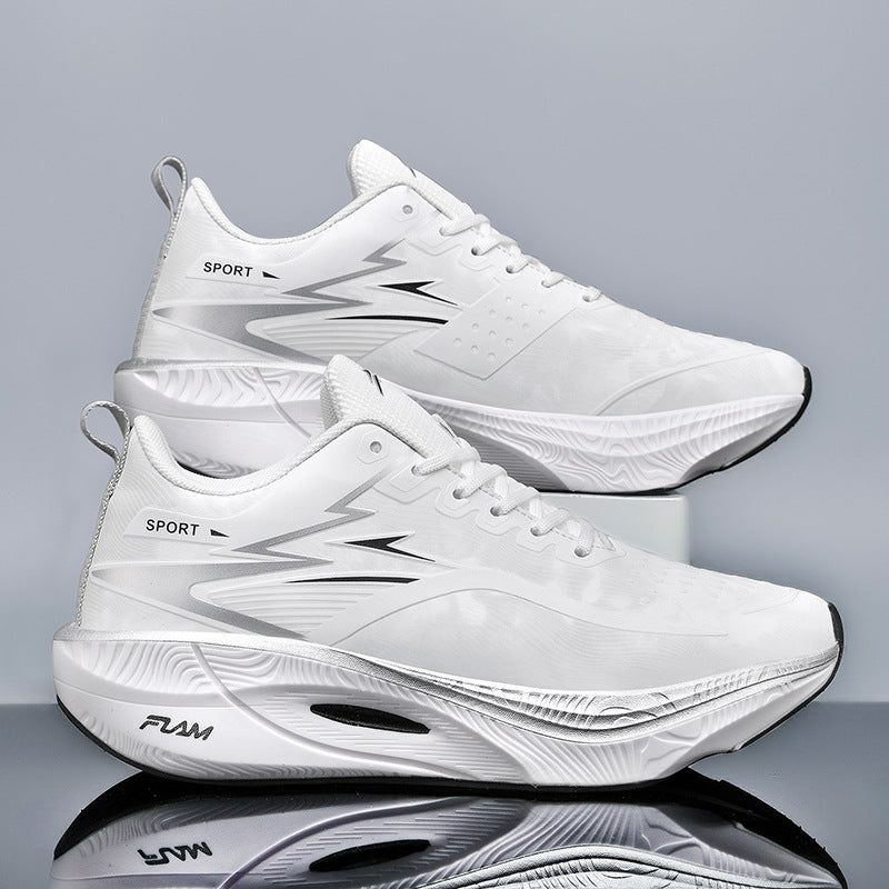Burning3Professional Marathon TEAM Running Shoes Full Palm Carbon Plate Racing Mesh Breathable Shock Absorption Running Shoes Fei Ran2.5