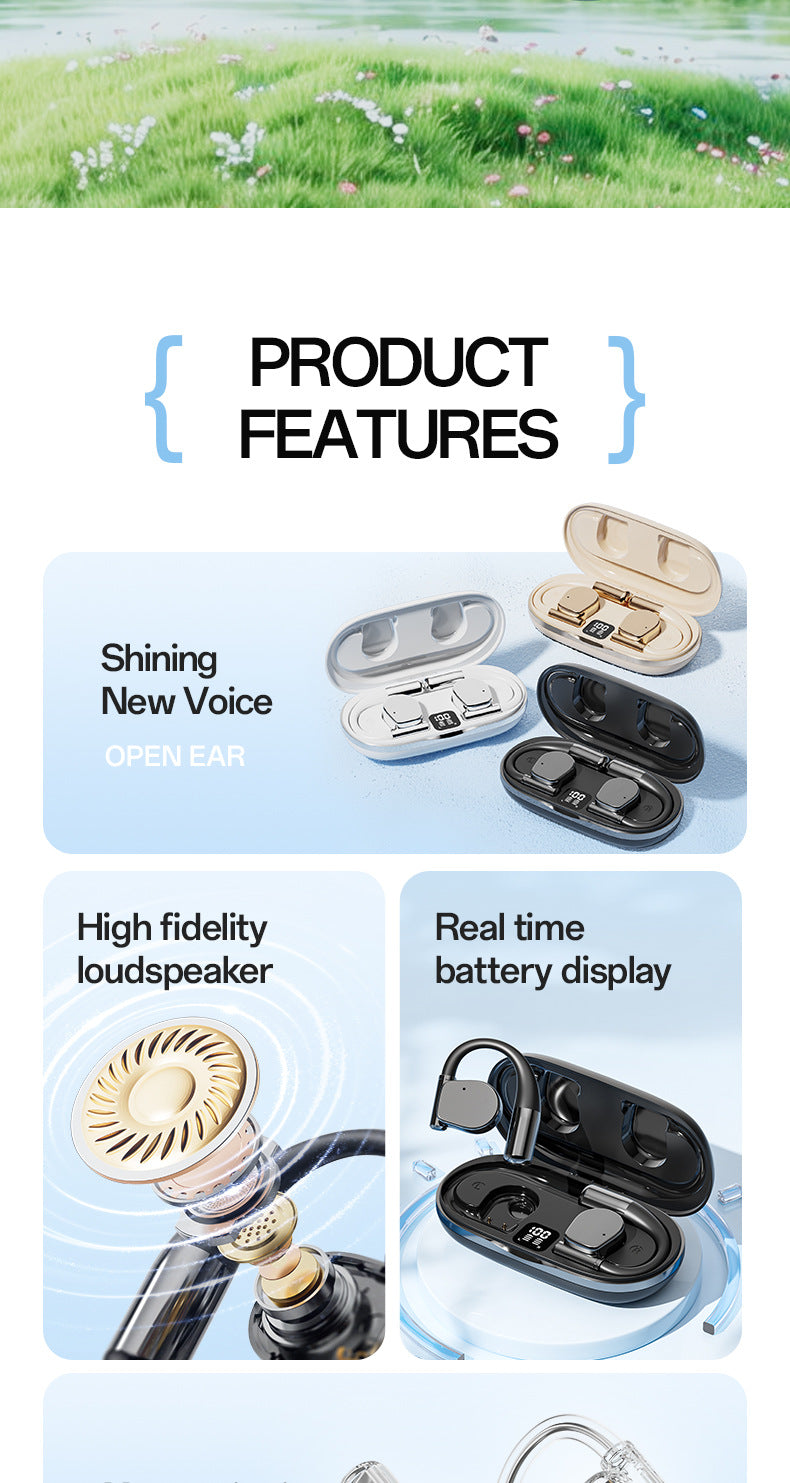 M111New Smart AI Bluetooth Earbuds OWS Ear-hook Style Ultra-long Battery Life Huaqiangbei Wholesale