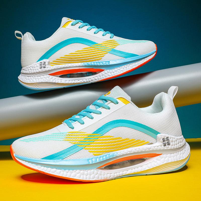 2025Spring Sports Shoes Jueying Men's Casual Mesh Breathable Cushion Rebound Lightweight Running Shoes Breathable Comfortable