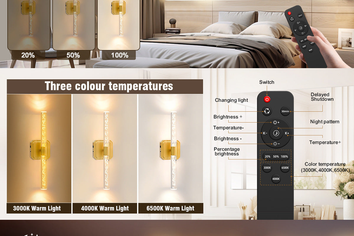 Rechargeable Wall Lamp Light Guide Column Wall Lamp Indoor Wall Lamp No Wiring Wall Lamp Magnetic Wall Lamp Strip Wall Lamp