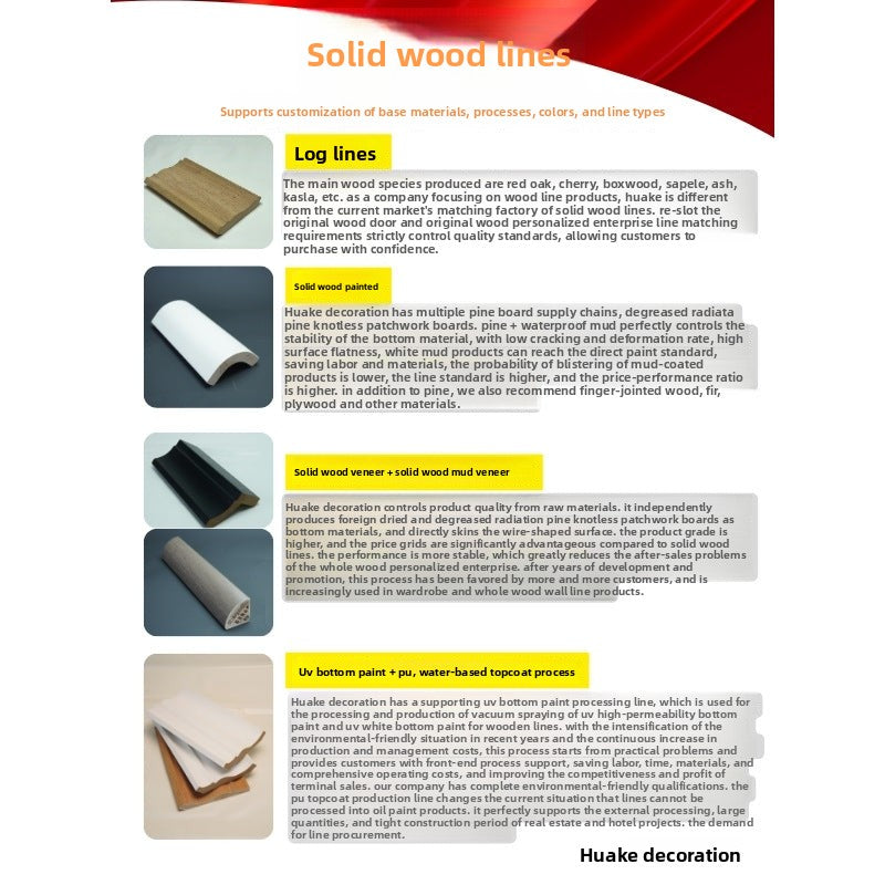Pure White PVC Density board baseboard made of solid wood Baseboard MDF factory direct supply for convenient home self-installation
